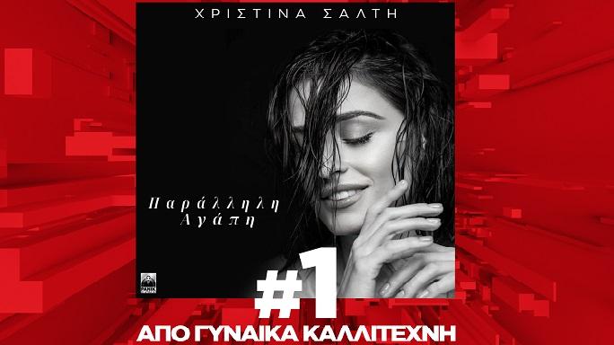 Χριστίνα Σάλτη: Πρώτη γυναίκα καλλιτέχνις στο Official Greek Annual IFPI Airplay Chart 2023
